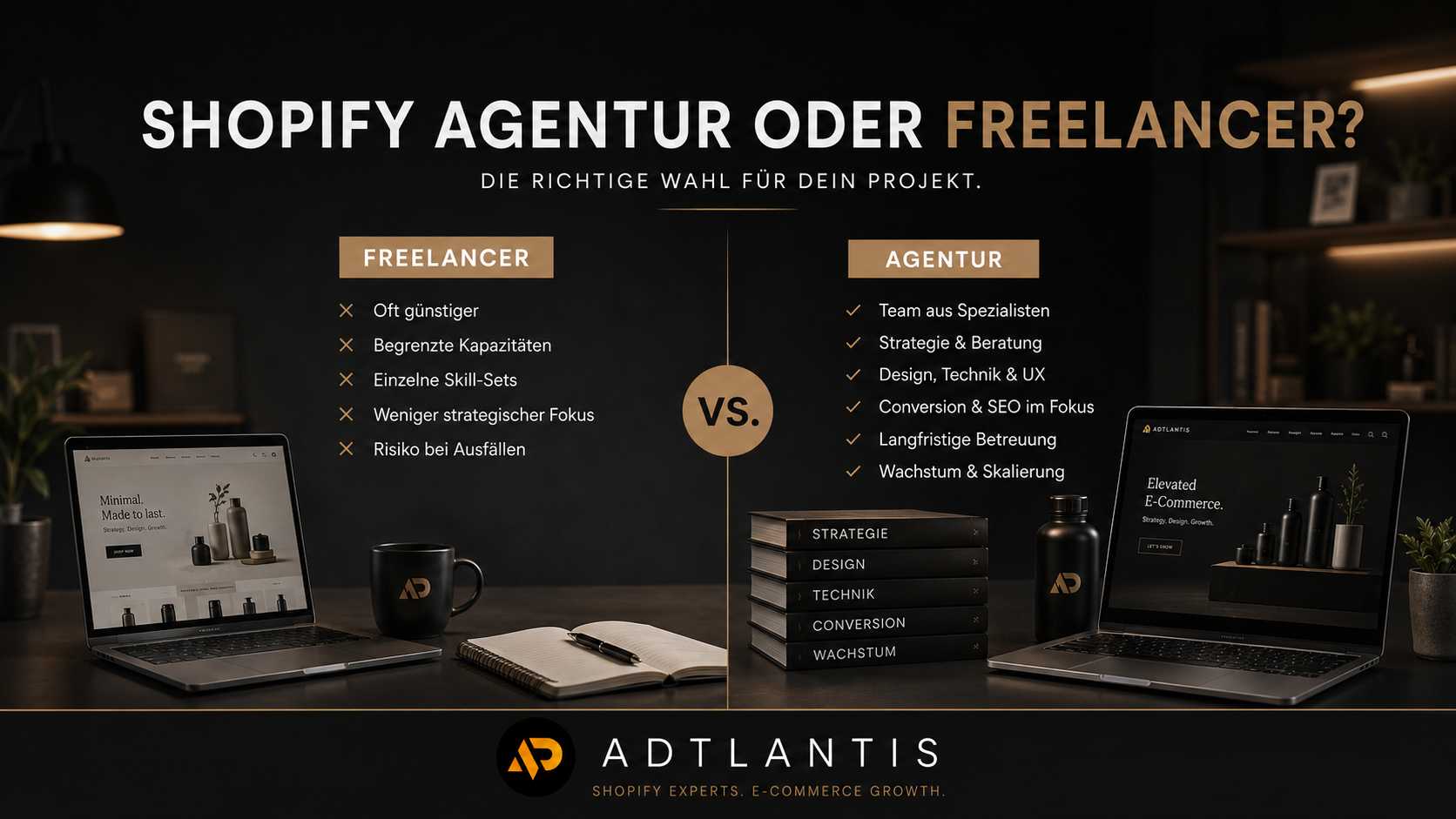 Shopify Agentur oder Freelancer: Was passt besser zu deinem Projekt?