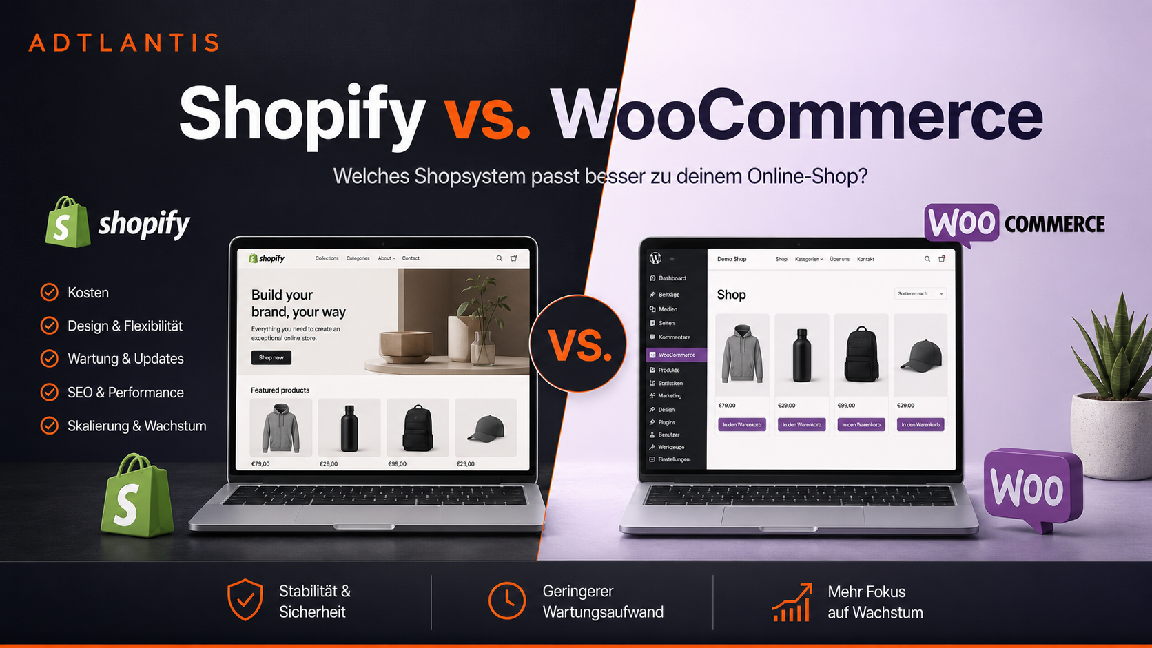 Shopify vs. WooCommerce: Welches Shopsystem passt besser zu deinem Online-Shop?