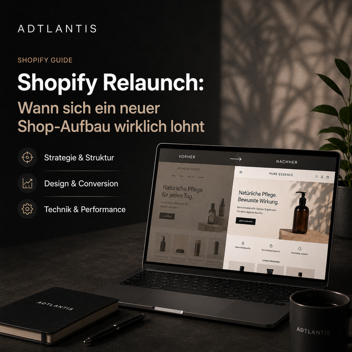 Shopify Relaunch: Wann sich ein neuer Shop-Aufbau wirklich lohnt